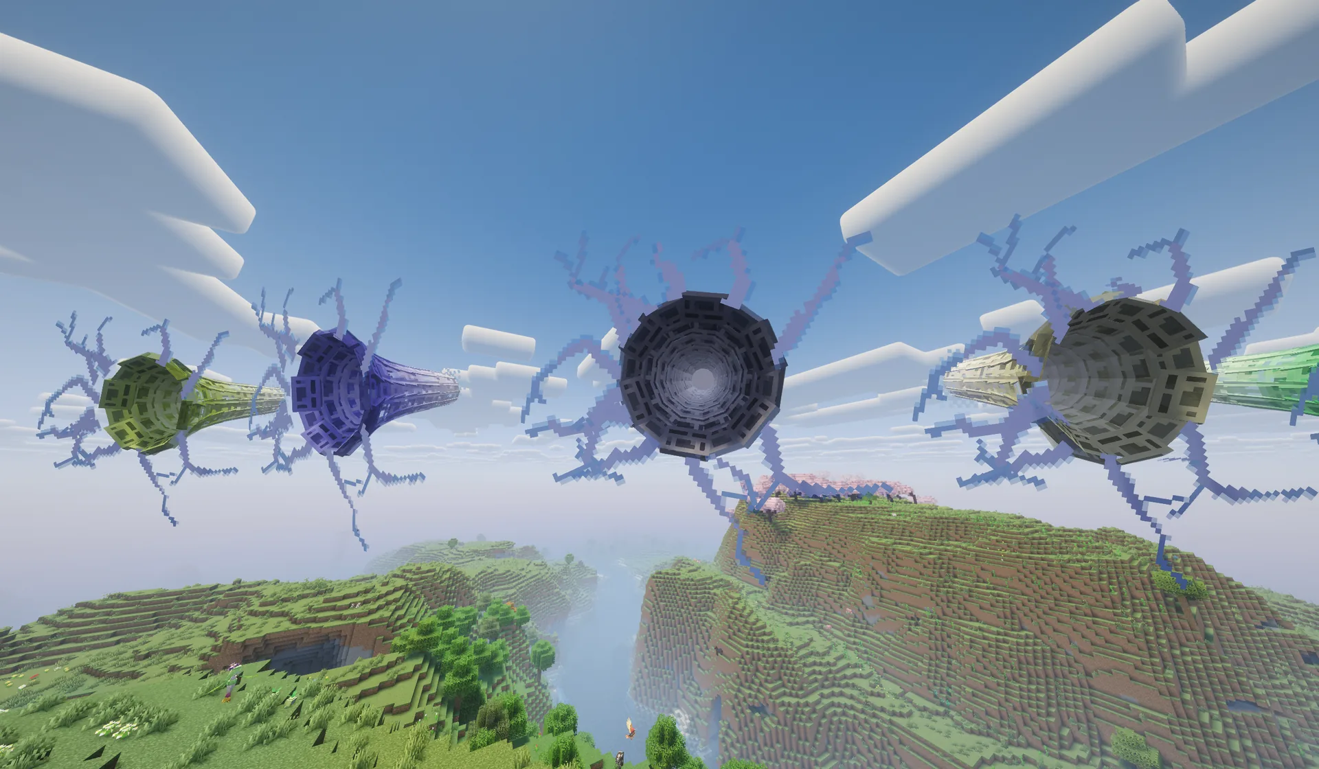 Tiers 1 to 4 with a shader pack
